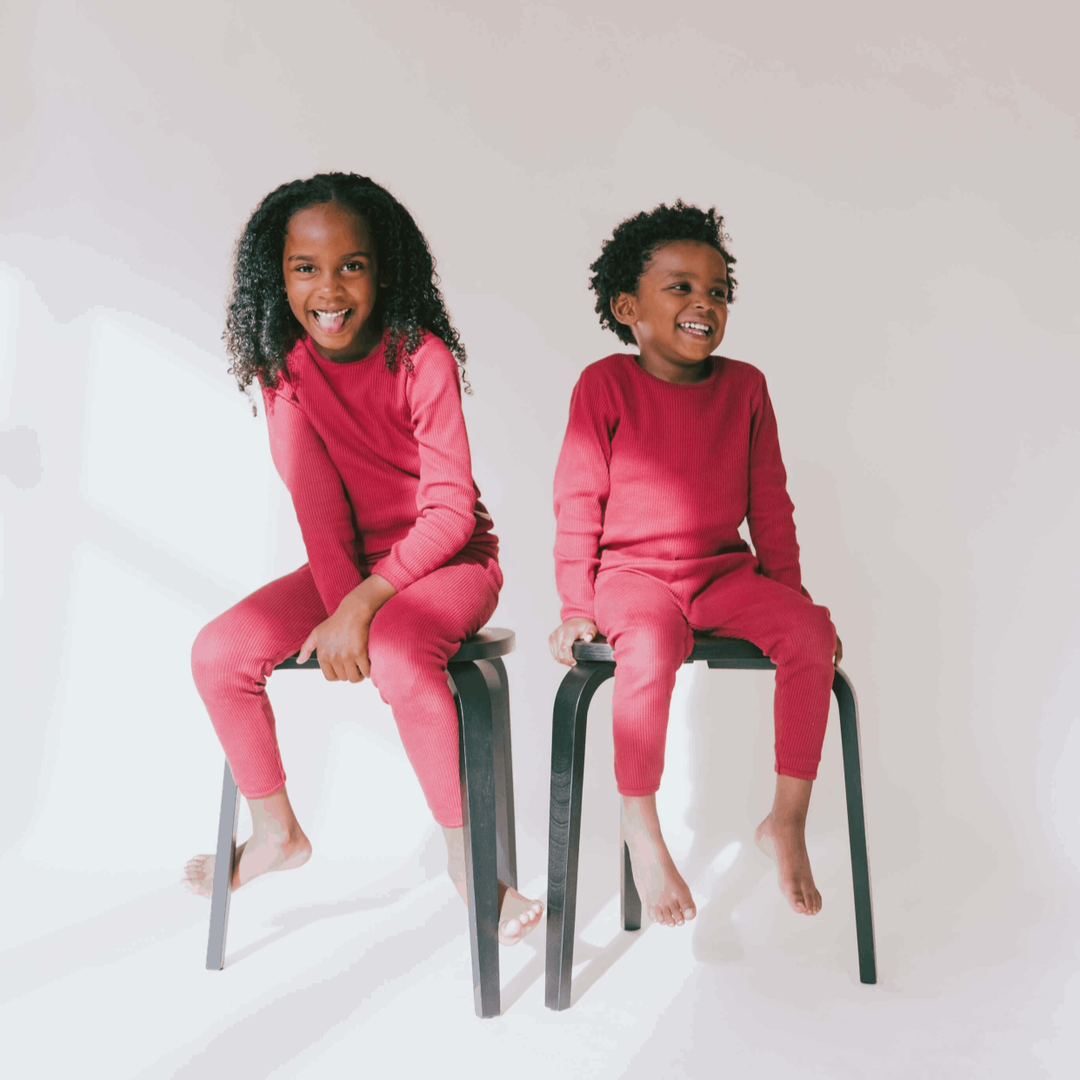 Classic Claret Red Kids Pyjamas: Timeless Style for Cozy Family Nights - Detoxopia 
